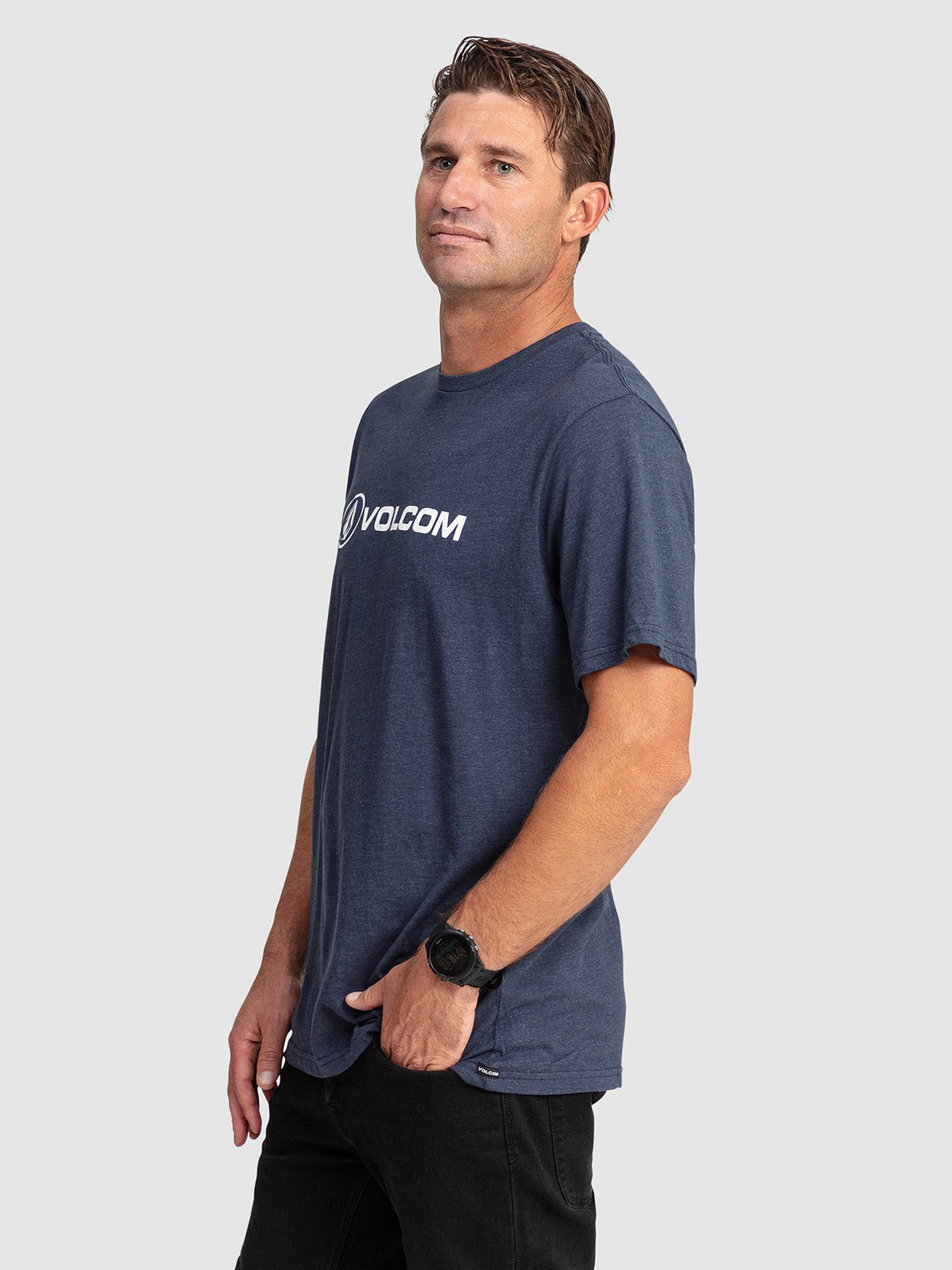 Stonicon Heather Short Sleeve T-Shirt - Navy Marle (A4302305_NVM) [1]