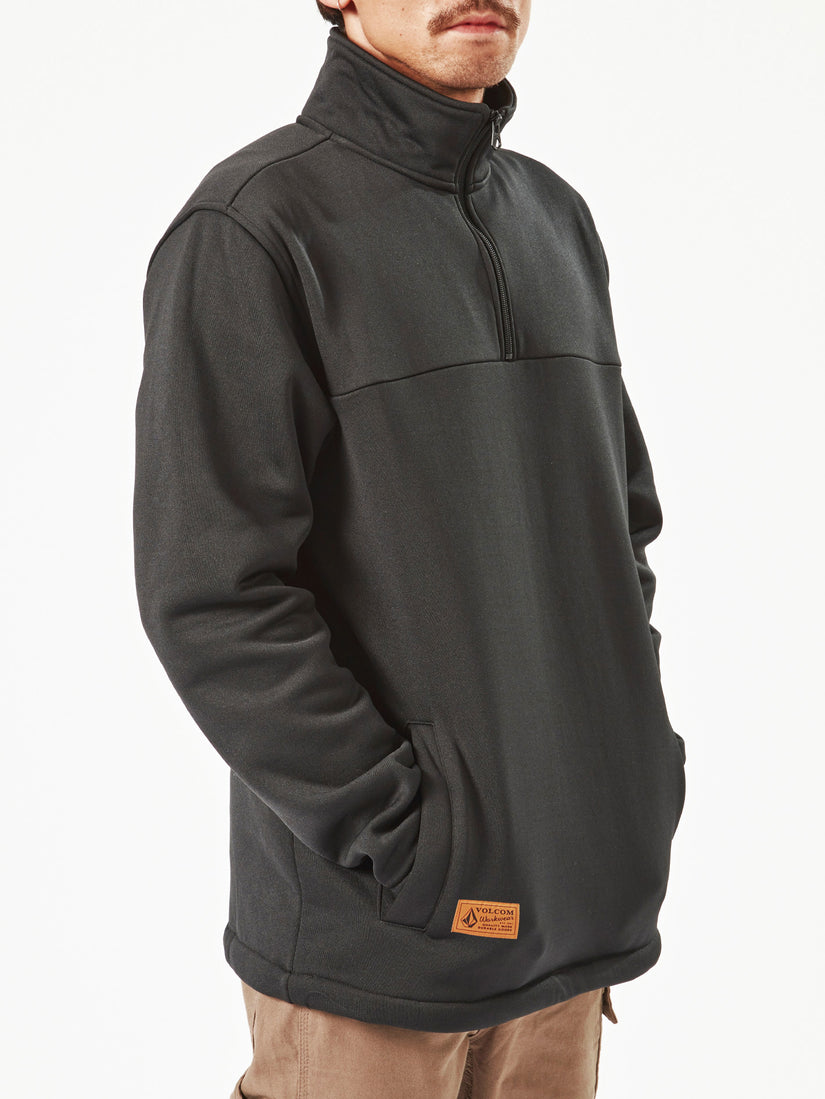 Volcom Workwear Quarter Zip Fleece - Black