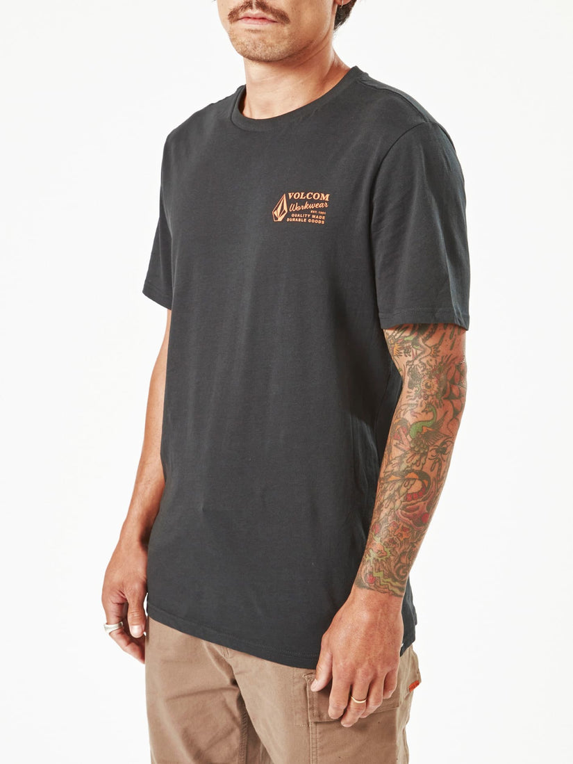 Volcom Workwear Short Sleeve Tee - Black