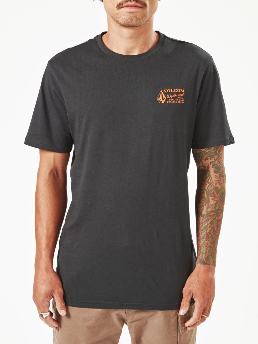 Volcom Workwear Short Sleeve Tee - Black