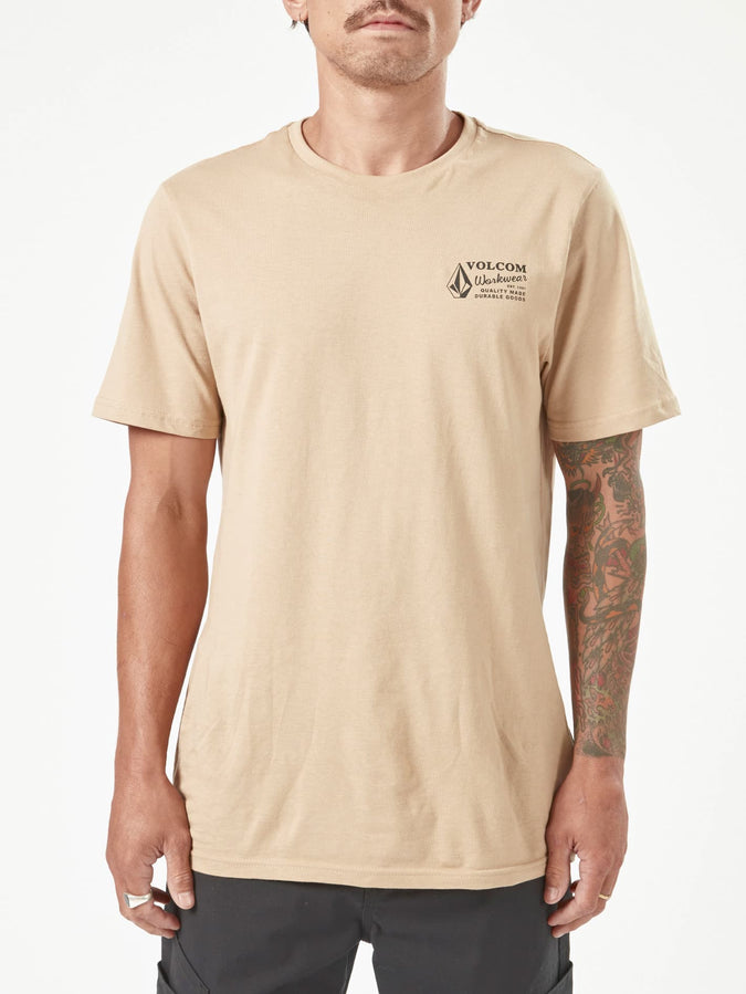Volcom Workwear Short Sleeve Tee - Gravel