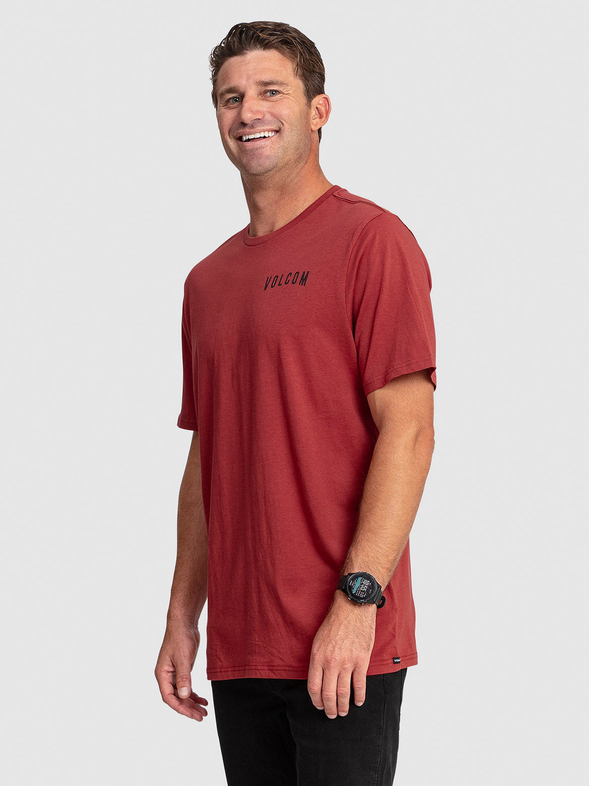 Garage Club Short Sleeve T-Shirt - Deep Red (A5002307_DRE) [1]