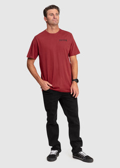 Garage Club Short Sleeve T-Shirt - Deep Red (A5002307_DRE) [3]