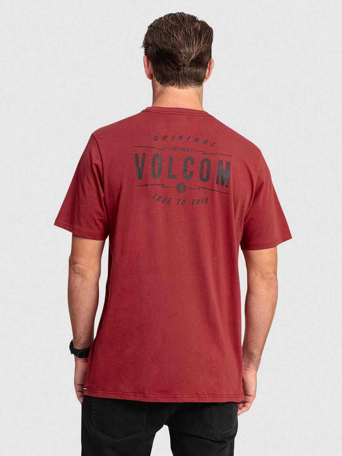 Garage Club Short Sleeve T-Shirt - Deep Red (A5002307_DRE) [B]