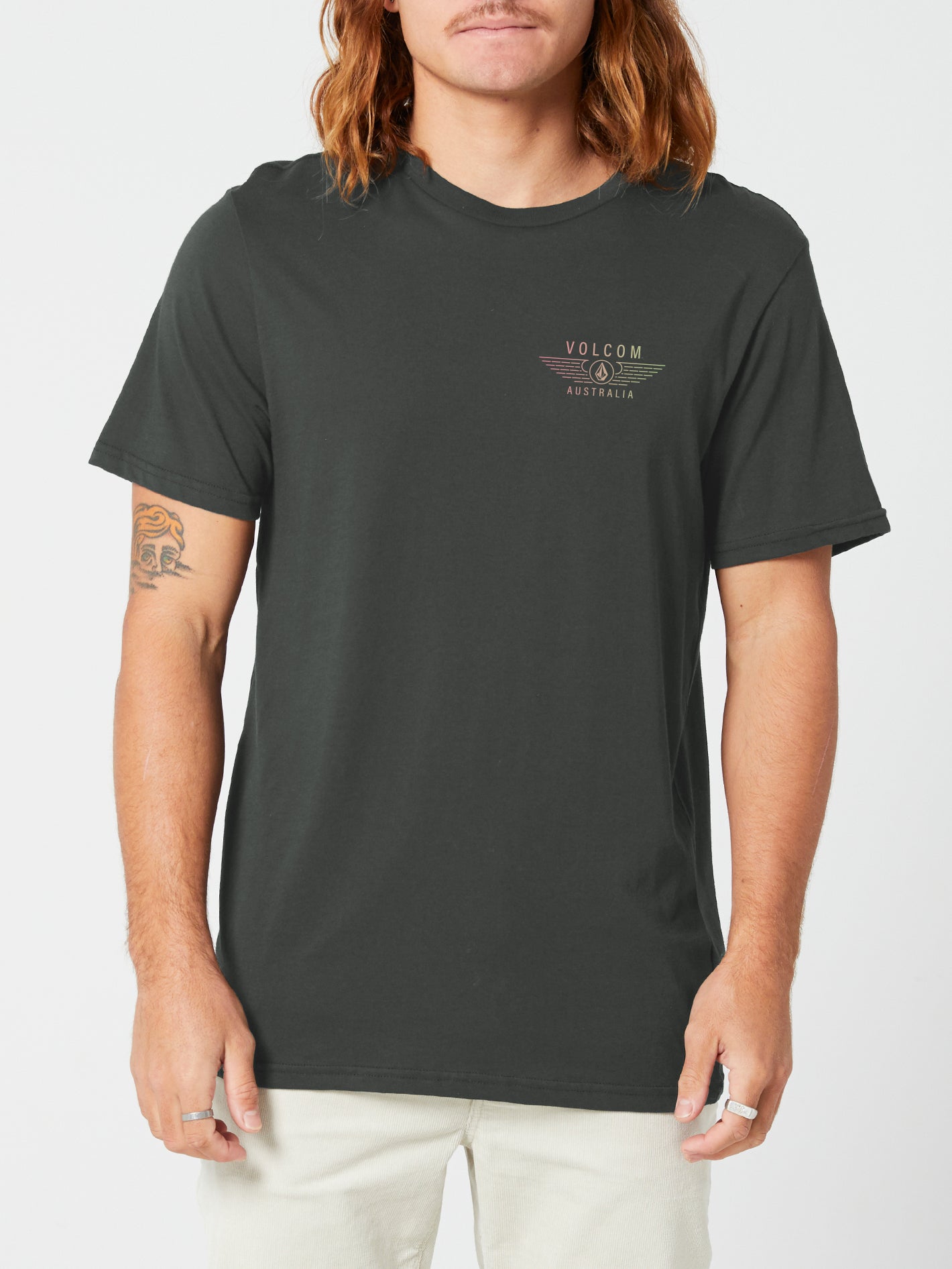 Fly High Short Sleeve Tee Shirt -  Asphalt Black