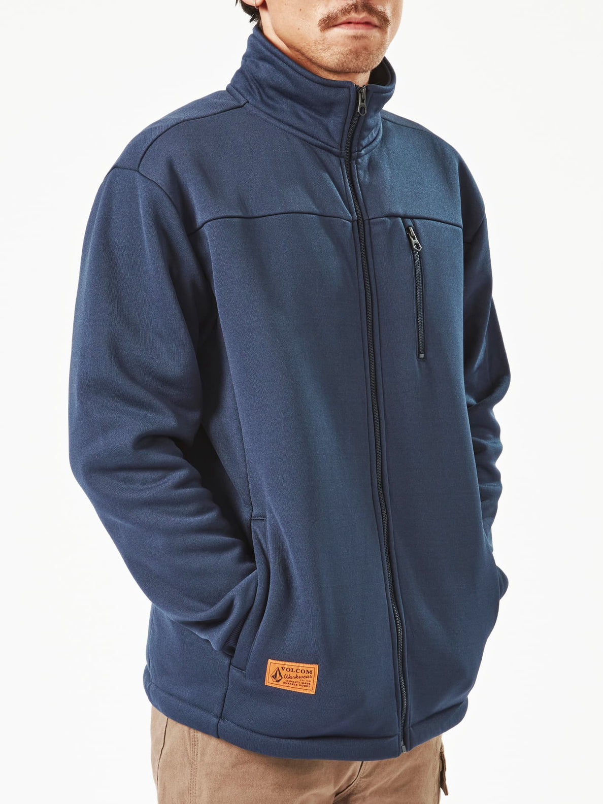 Workwear Bonded Fleece Jacket Navy