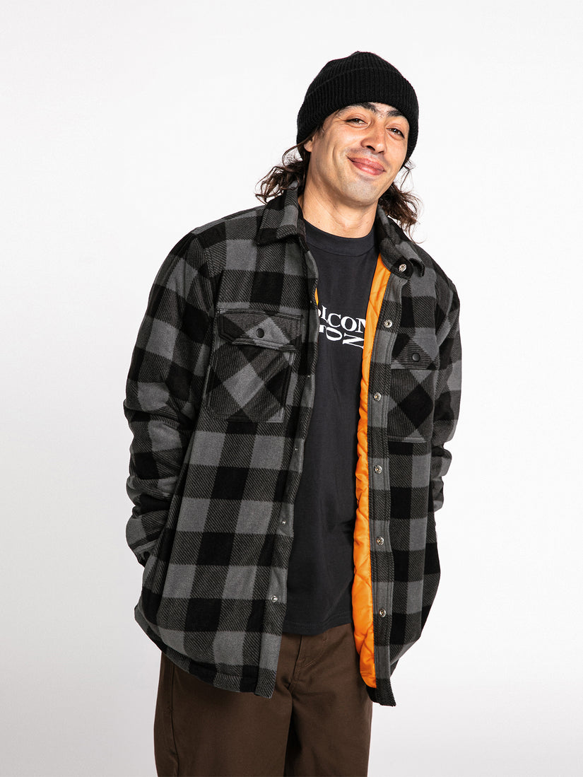 Bowered Fleece Ls Pewter (A5832202_PEW) [F]