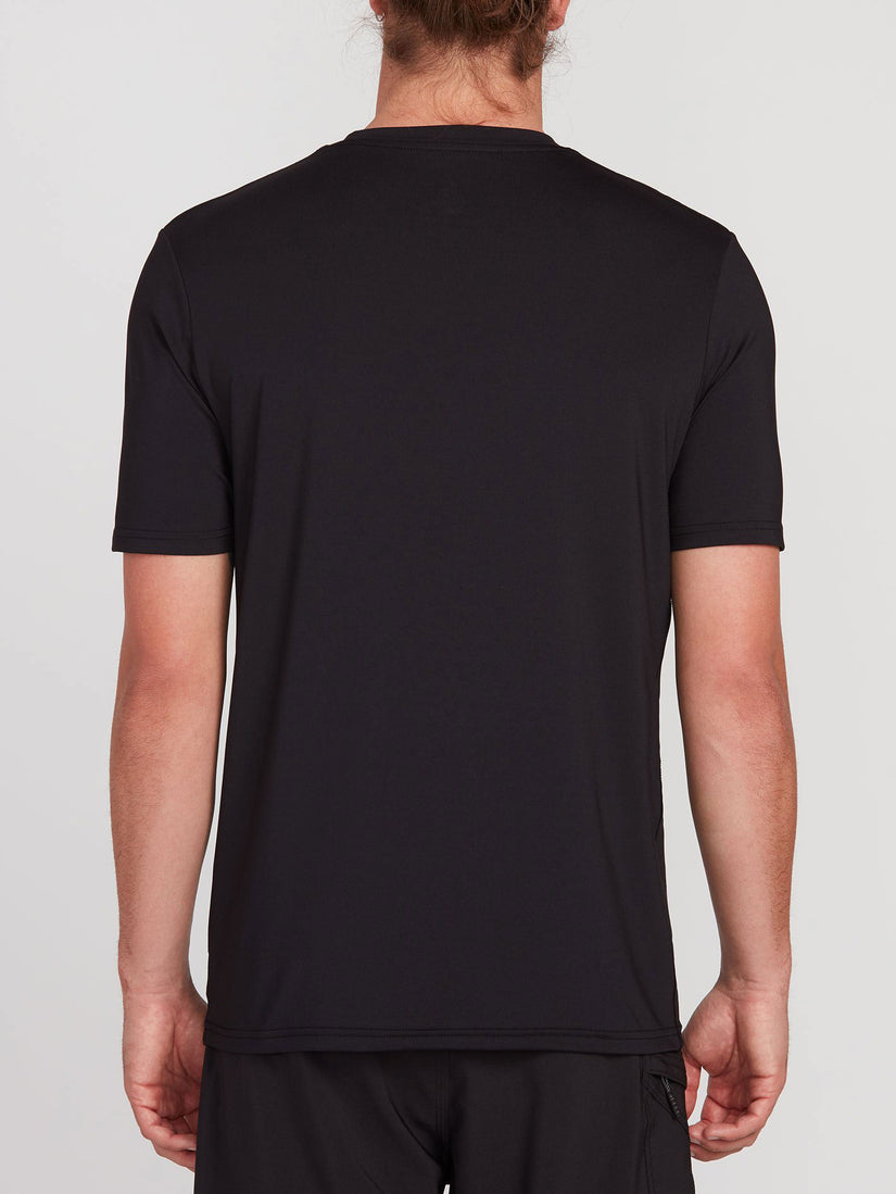 Mini Circle Short Sleeve Lycra Rashvest - Black
