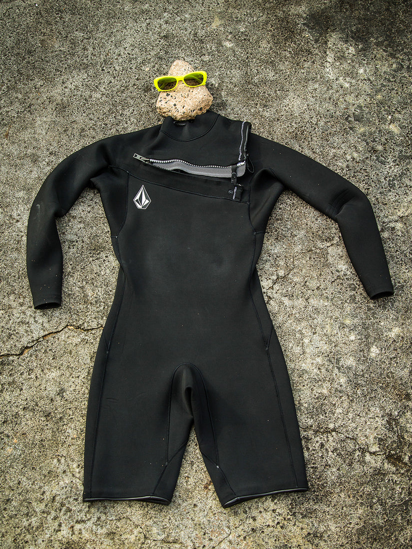 Modulator 2/2mm Long Arm Chest Zip Wetsuit - Black