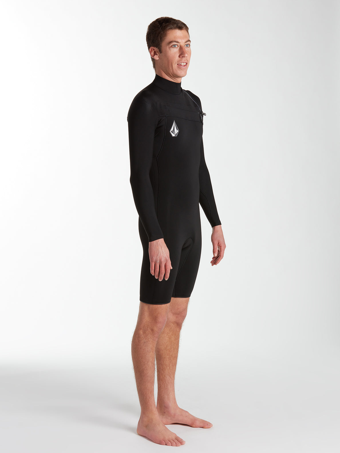 Modulator 2/2mm Long Arm Chest Zip Wetsuit - Black