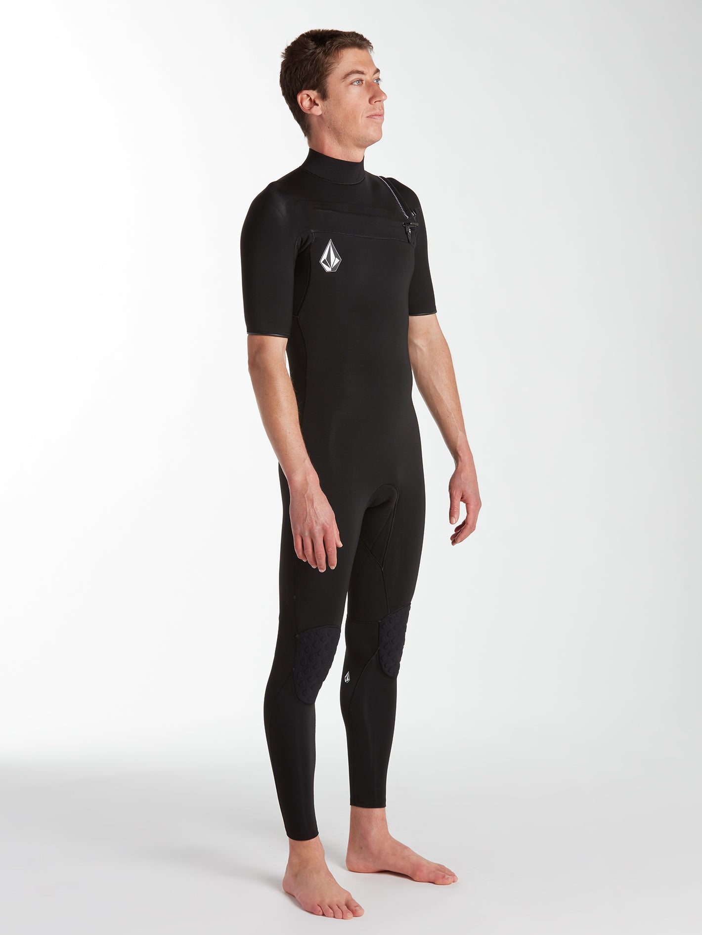 Modulator 2/2MM Short Arm Chest Zip Wetsuit - Black (A9532201_BLK) [21]