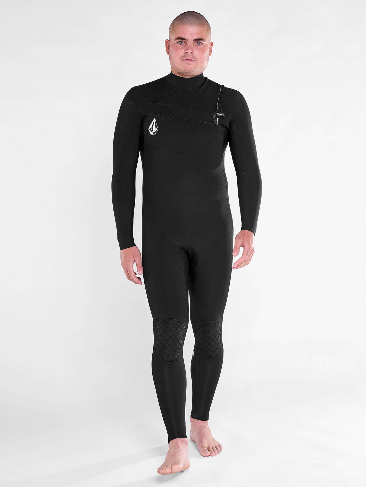 Nyord Mens Tempus 3/2mm Chest Zip Wetsuit N04BA00017 - Black Size