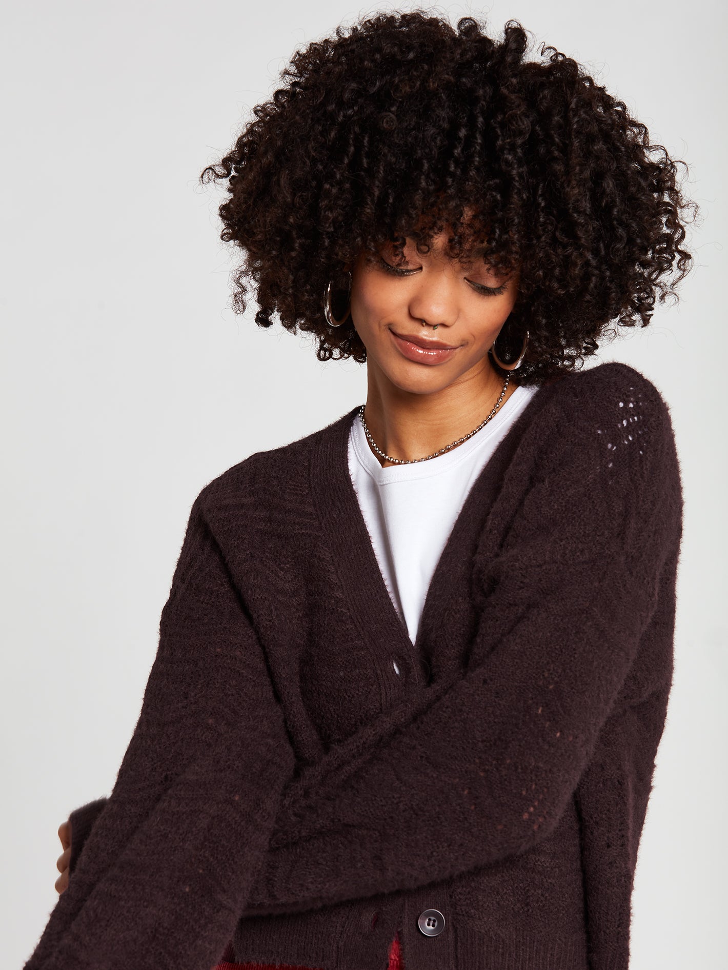 Paradiddle Cardigan - Black Plum (B0742102_BPM) [1]