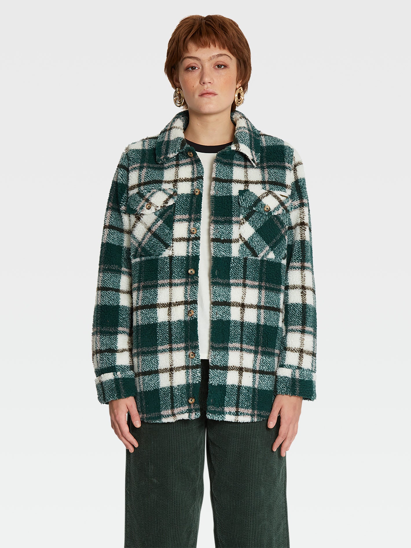 Silent Sherpa Jacket - Dark Pine (B1512105_DPN) [1]