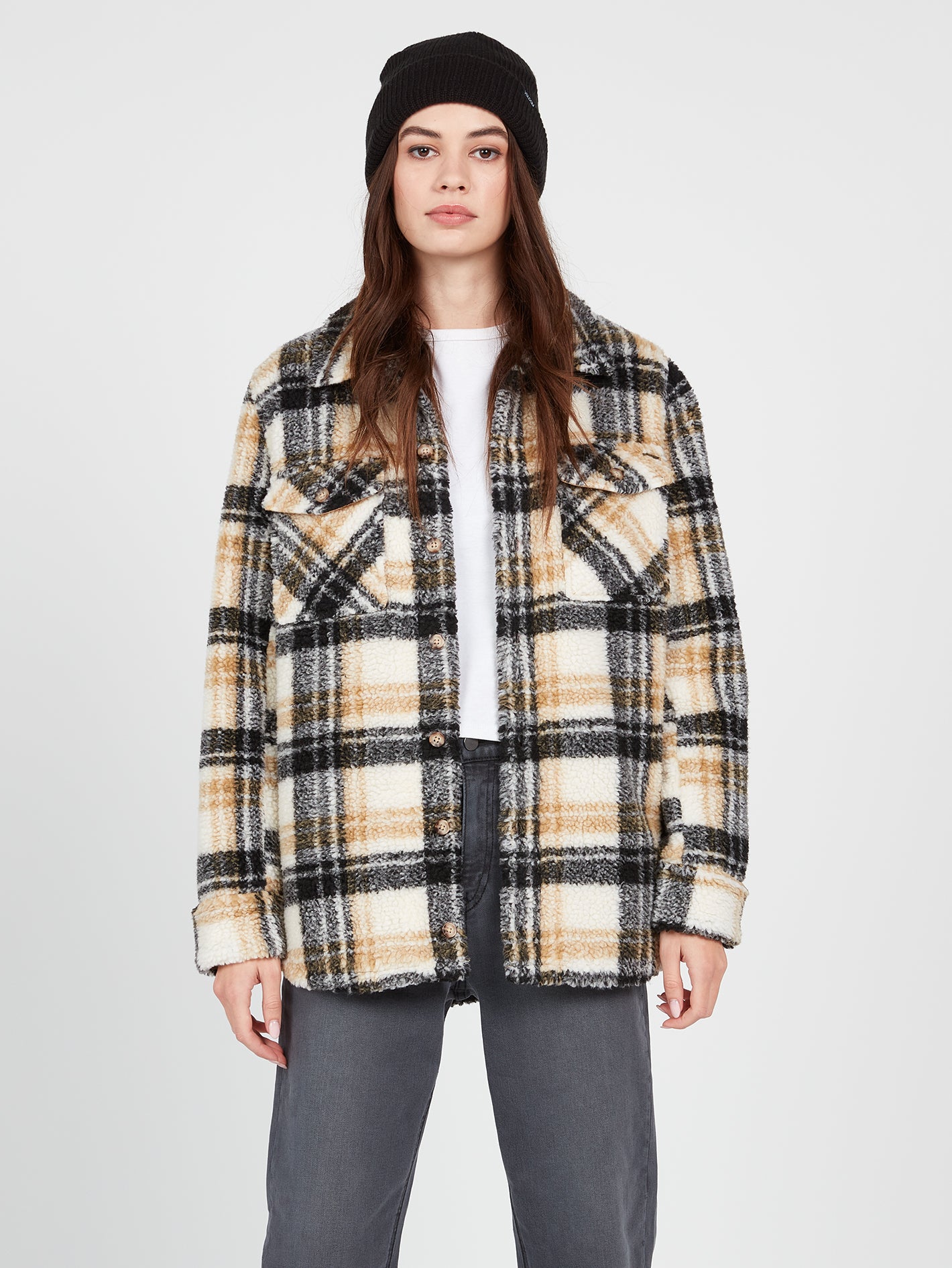 Silent Sherpa Jacket Hazelnut Volcom