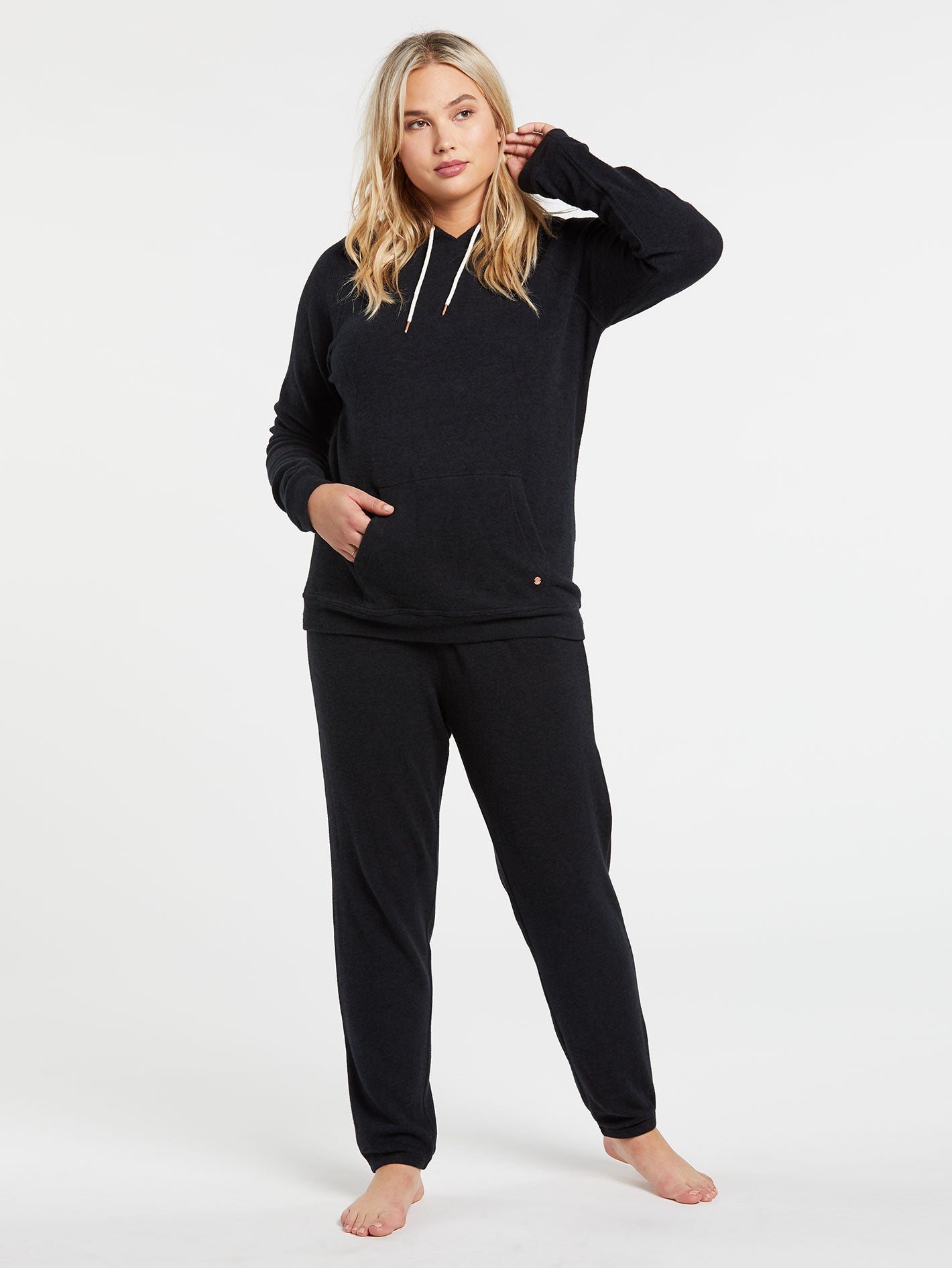 Lived ln Lounge Hoodie - Black (B3111801_BLK) [10]