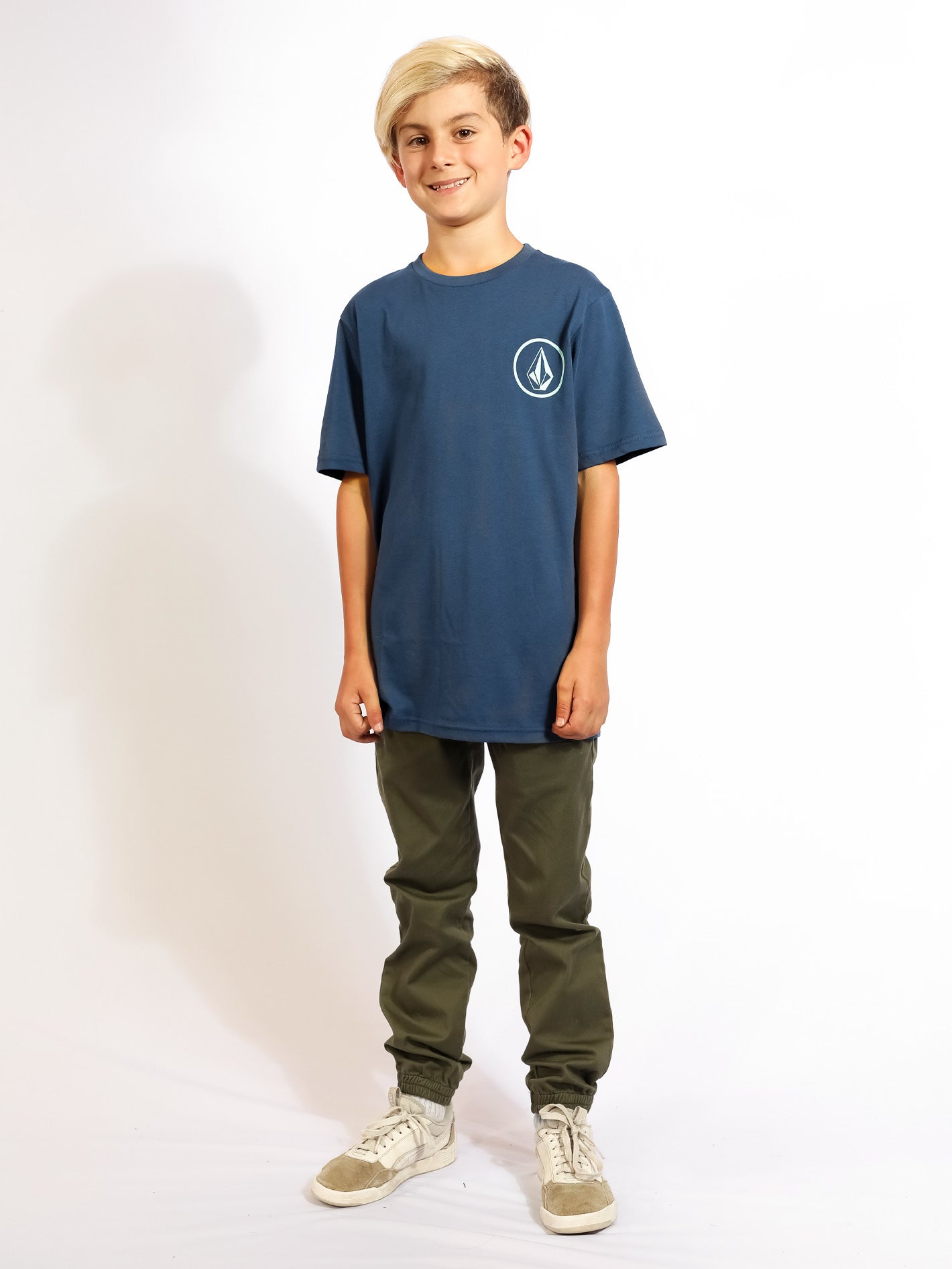 Boys Youth Mini Circle Stone Short Sleeve Tee - Blue (C5001906_BLU) [2]
