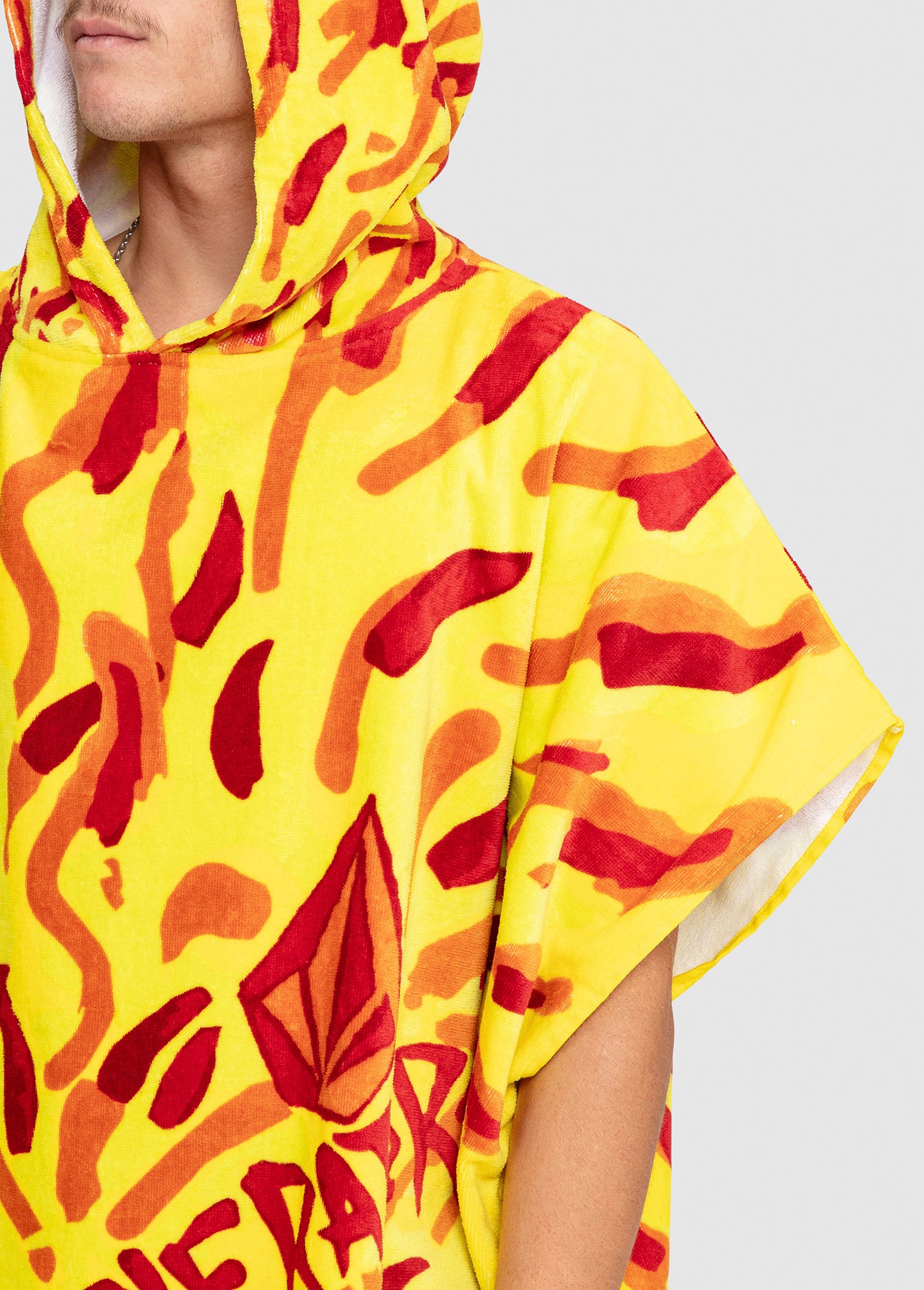 Featured Artist Ozzy Wrong Hooded Towel – Yellow – Volcom Australia