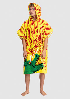 Featured Artist Ozzy Wrong Hooded Towel - Yellow (D6742301_YEL) [3]