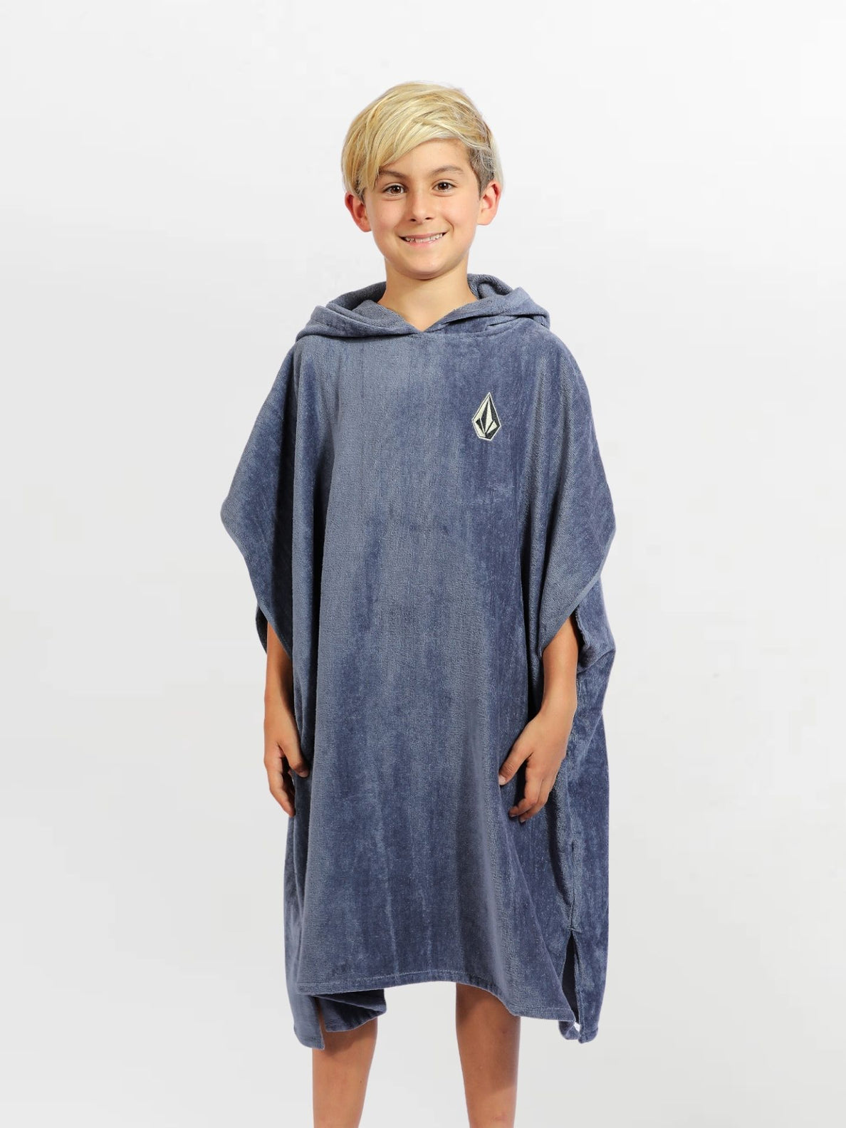 Boys Youth Youth Stone Hooded Towel - Deep Blue Boys Youth