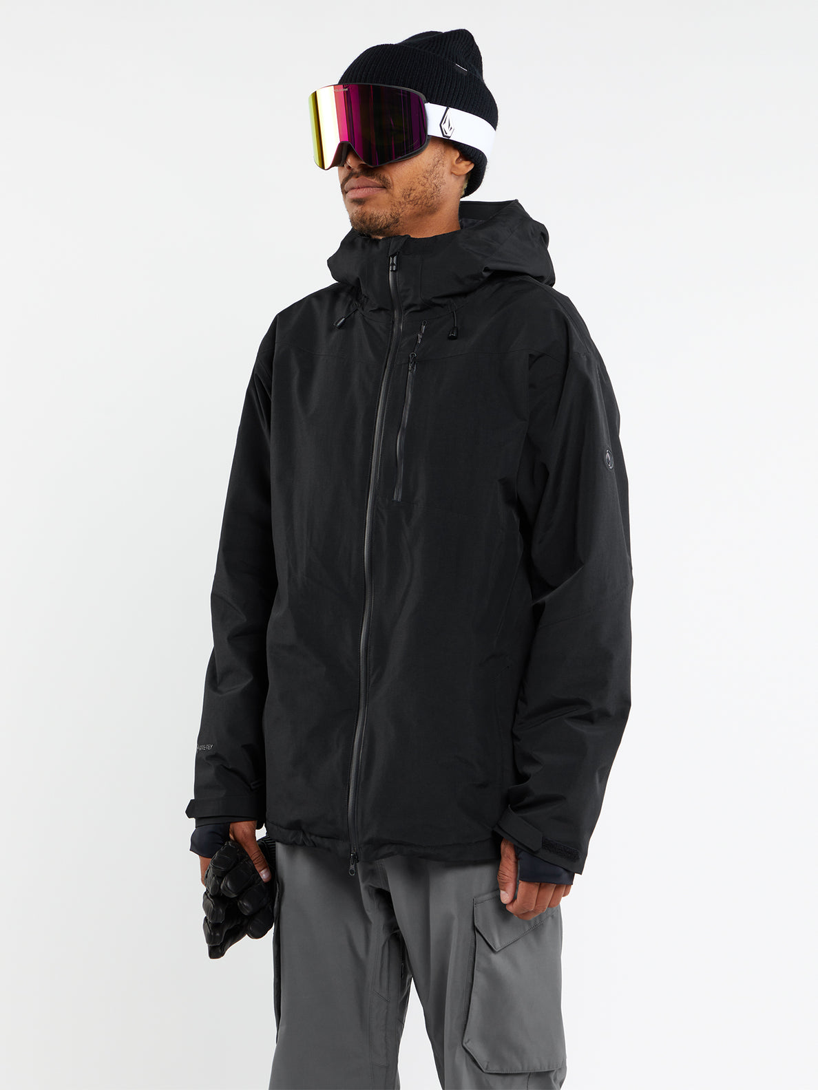 Mens Tds 2L Gore Tex Jacket Black Volcom