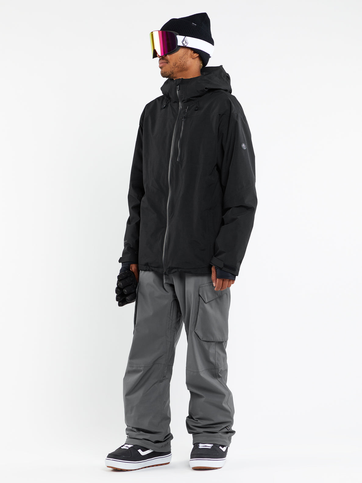 Mens Tds 2L Gore Tex Jacket Black Volcom
