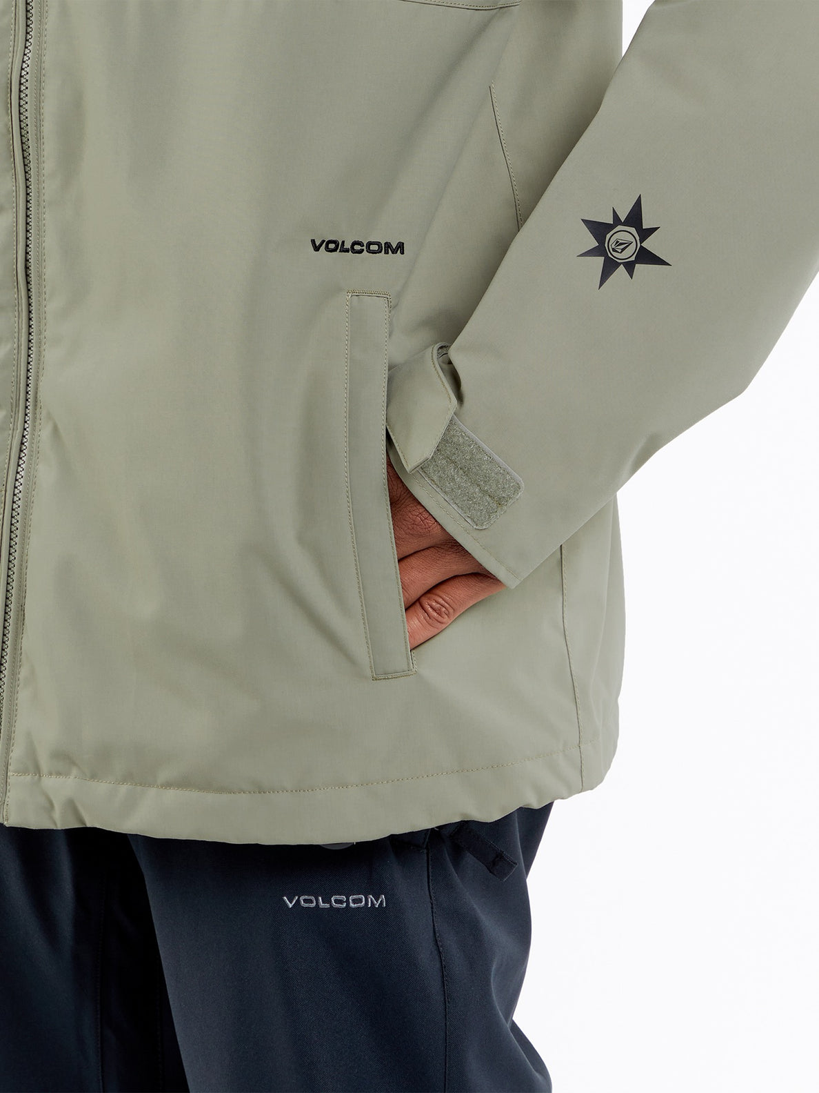 Mens 2836 Insulated Jacket Light Military Volcom