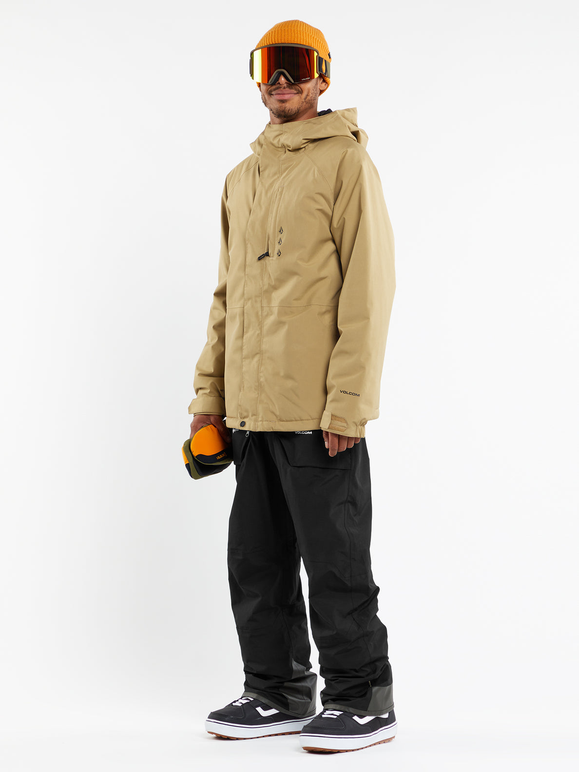 Mens Dua Gore Tex Jacket Dark Khaki Volcom