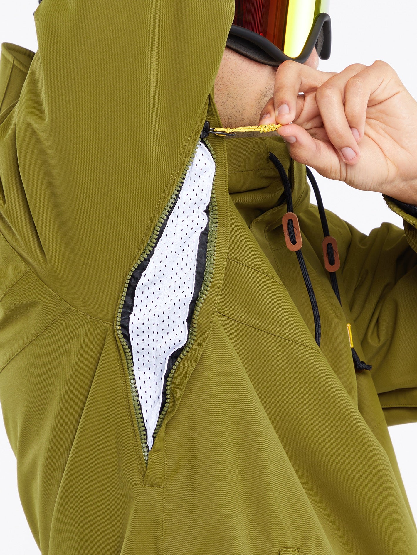 Mens Longo Pullover Jacket - Moss (2023) | Volcom