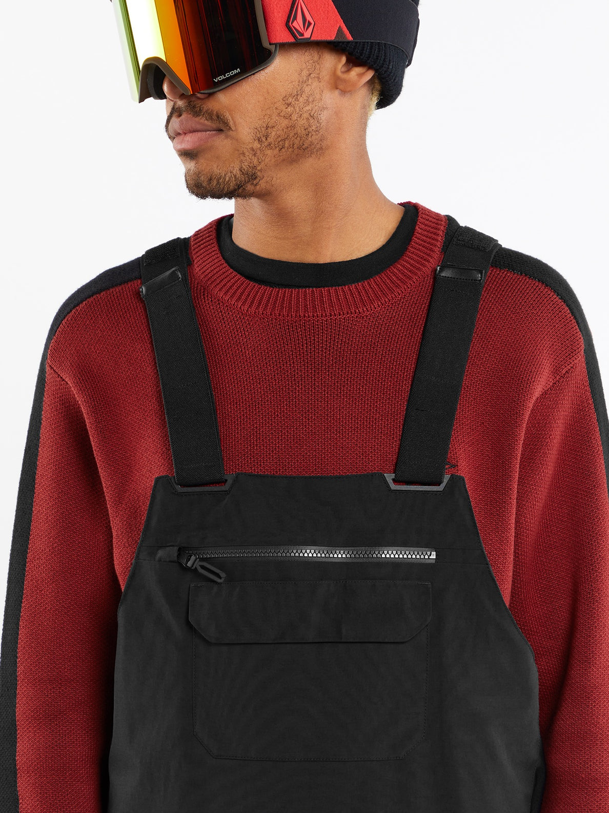 Mens Rain Gore Tex Bib Overalls Black Volcom