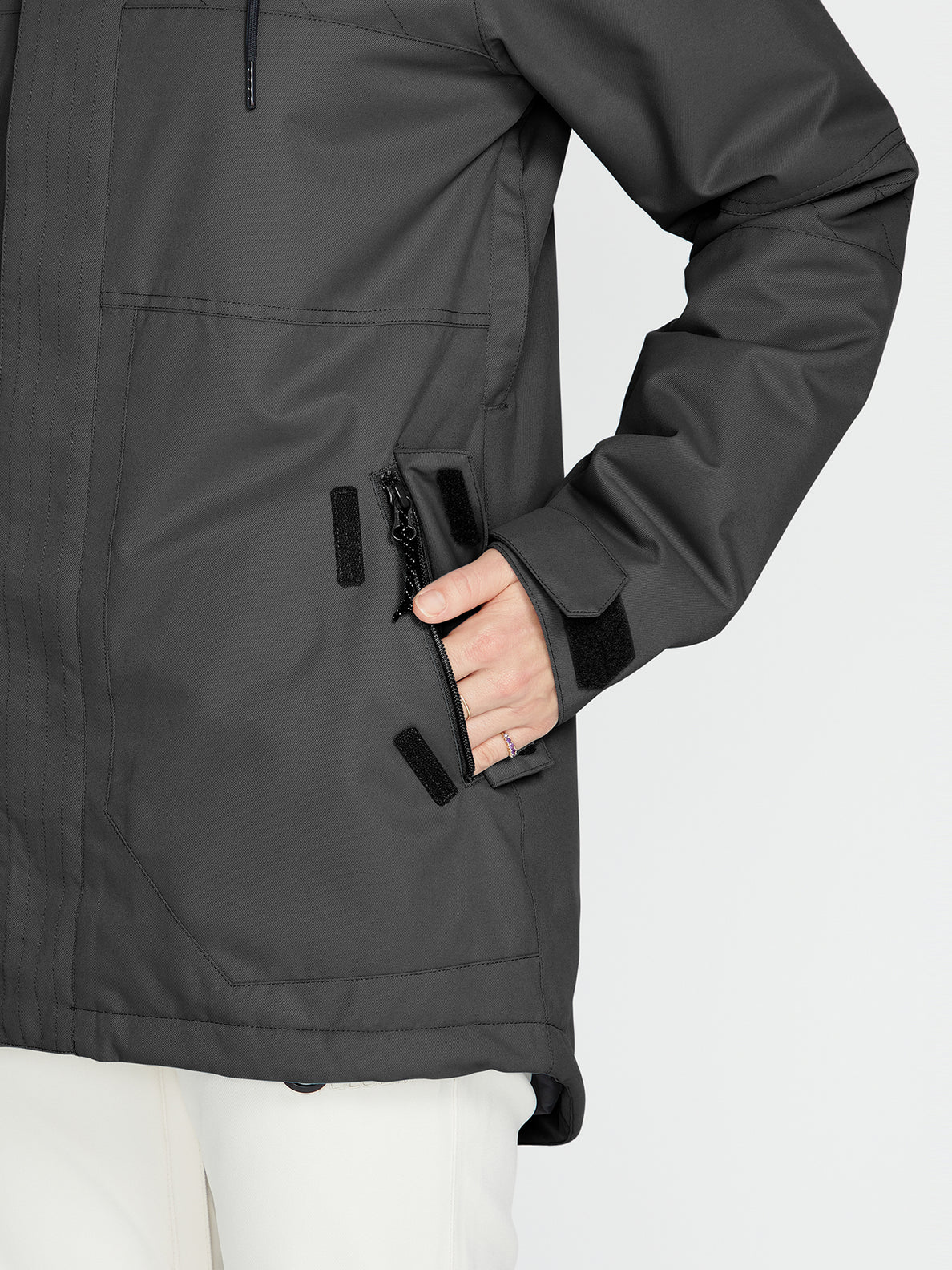 Womens Fawn Insulated Jacket - Black (H0452308_BLK) [5]