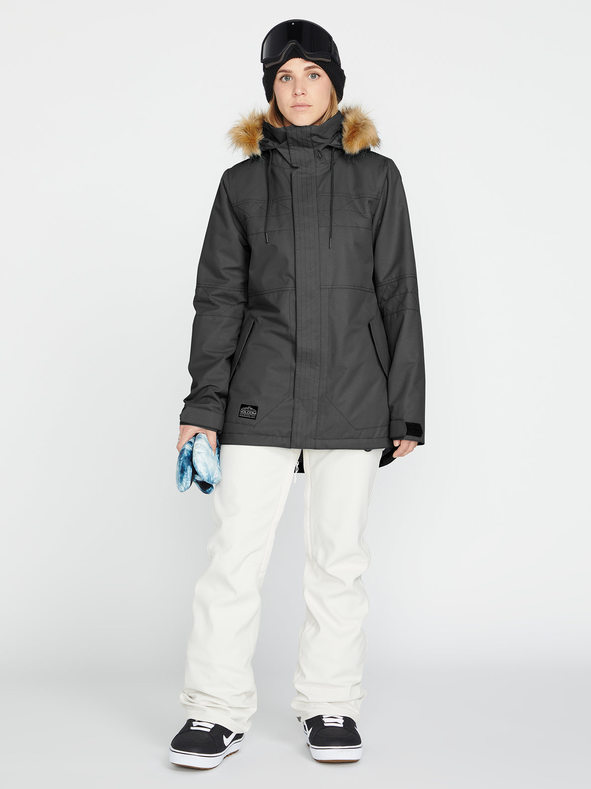 Womens Fawn Insulated Jacket - Black (H0452308_BLK) [F]