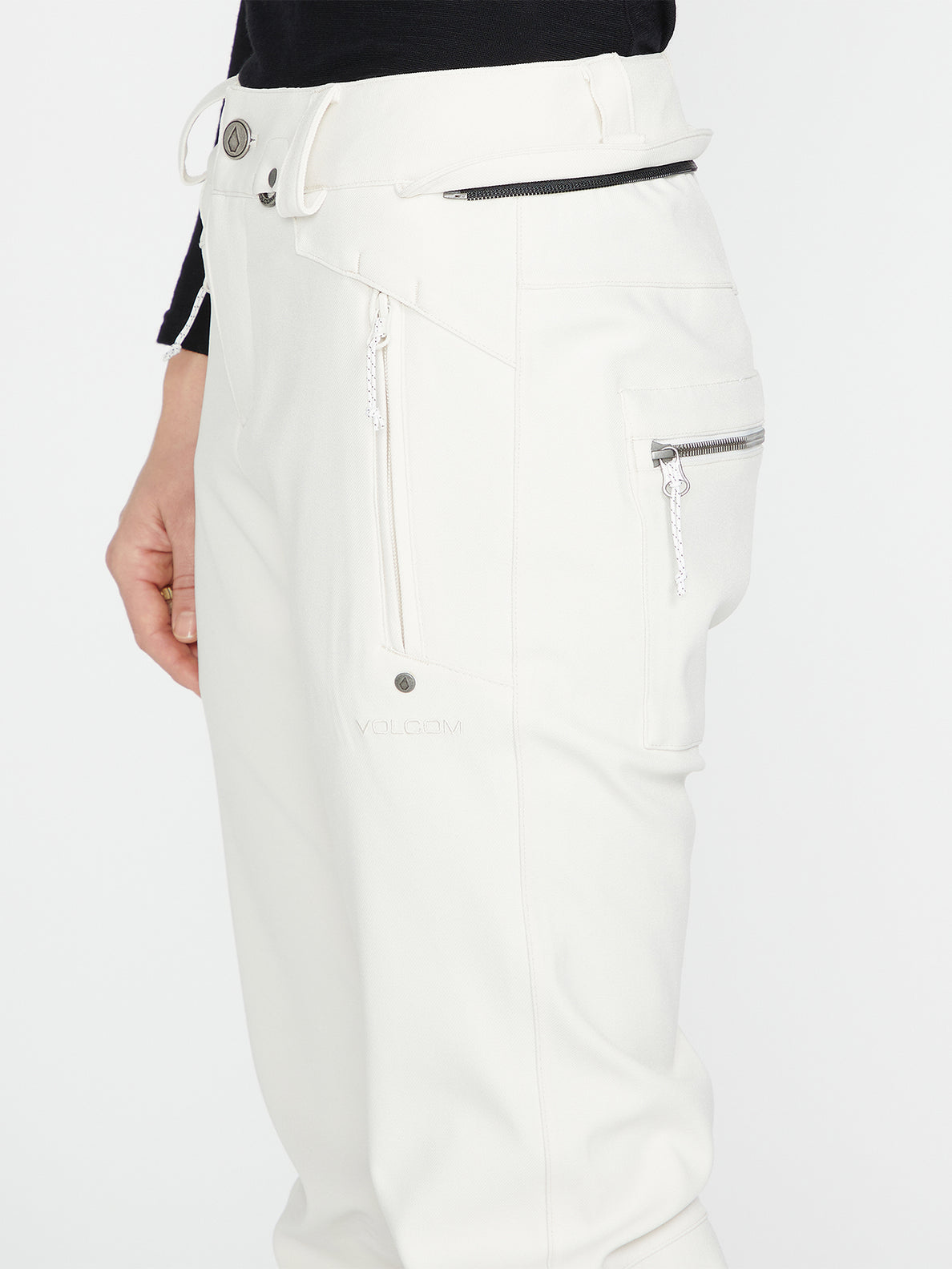 Womens Species Stretch Pants Off White 2022 Volcom