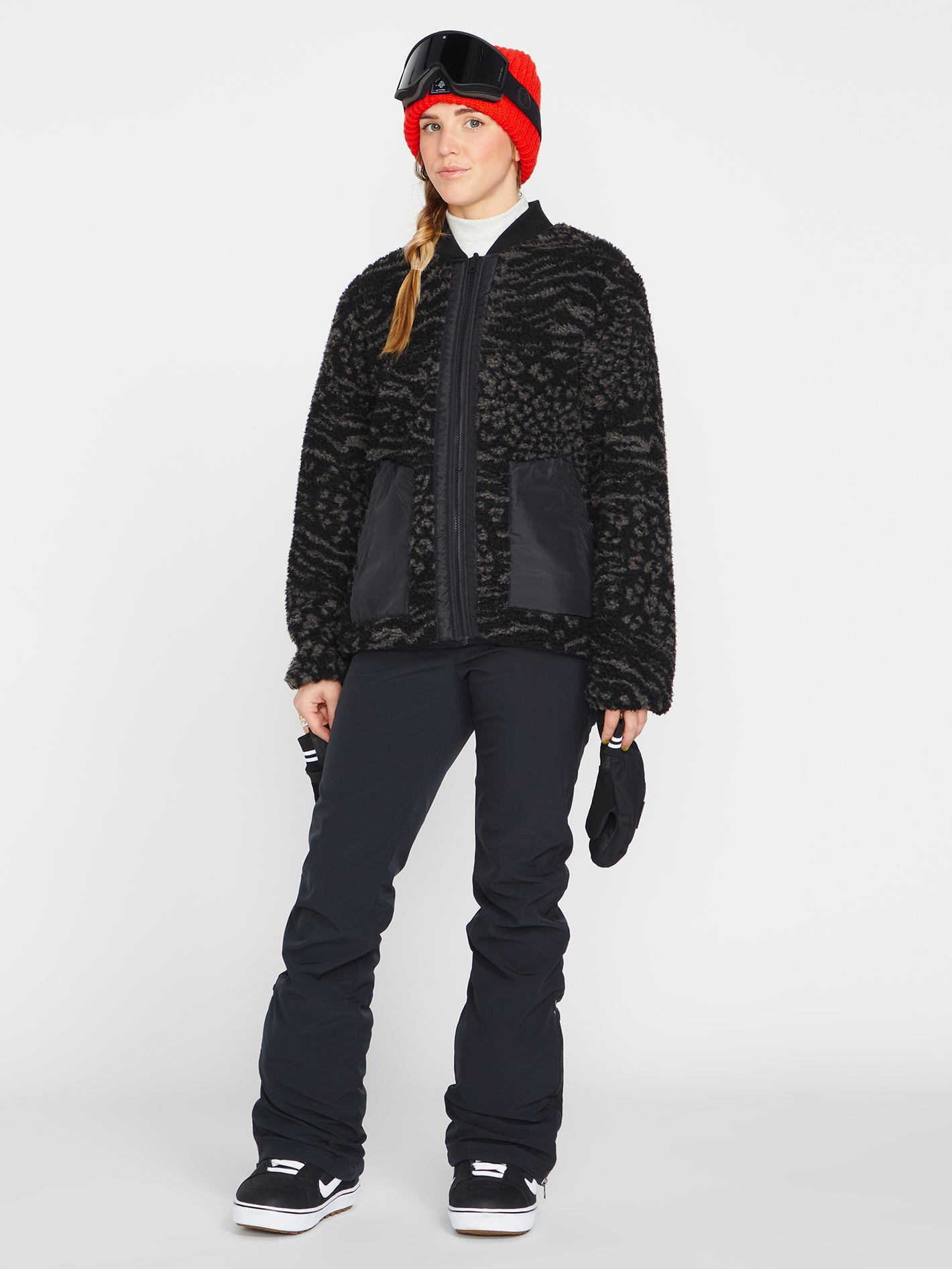 Womens Battle Stretch High Rise Pants - Black (H1352304_BLK) [7]