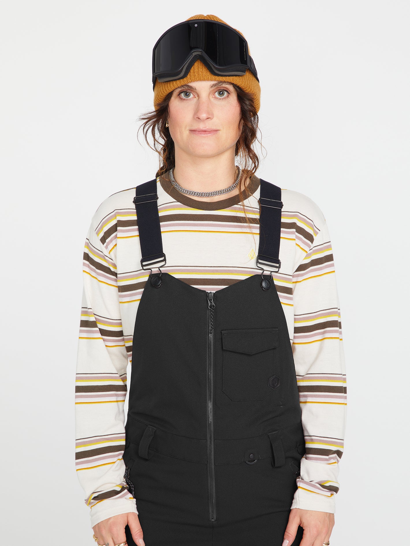 Womens Swift Bib Overall - Black (H1352311_BLK) [1]