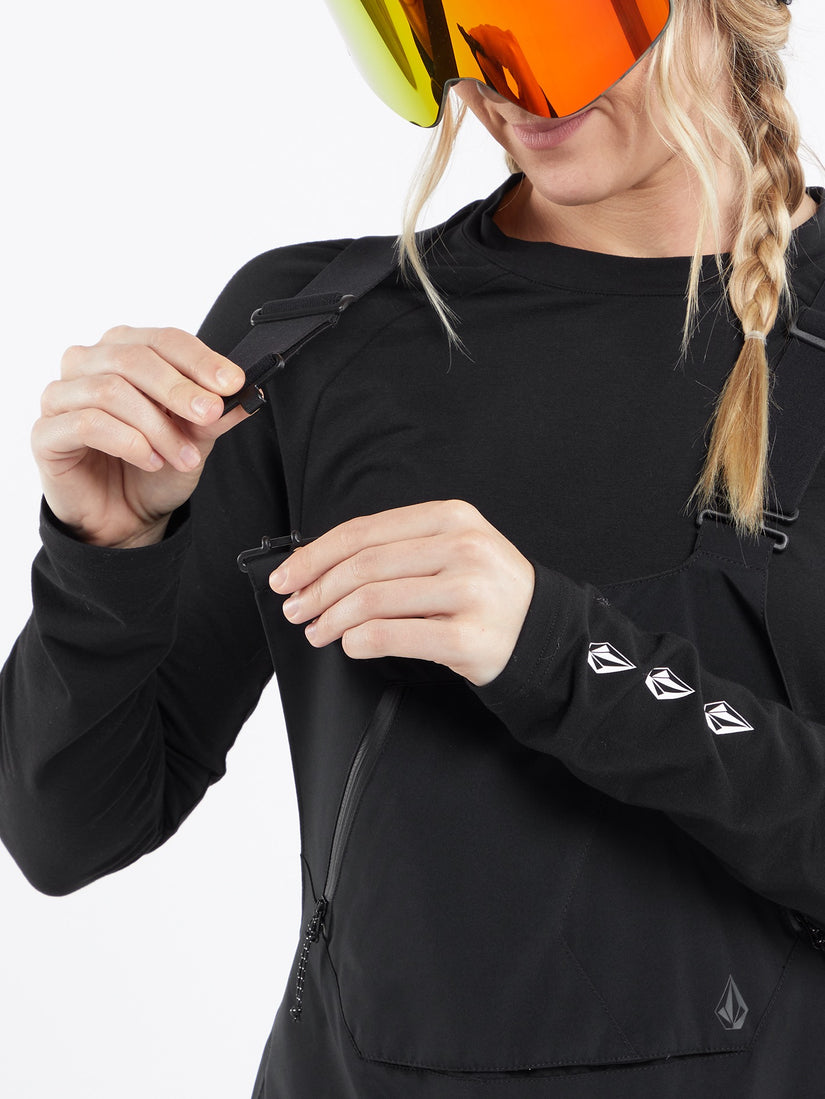 Elm Stretch Gore Bib Overall Black (H1352401_BLK) [34]