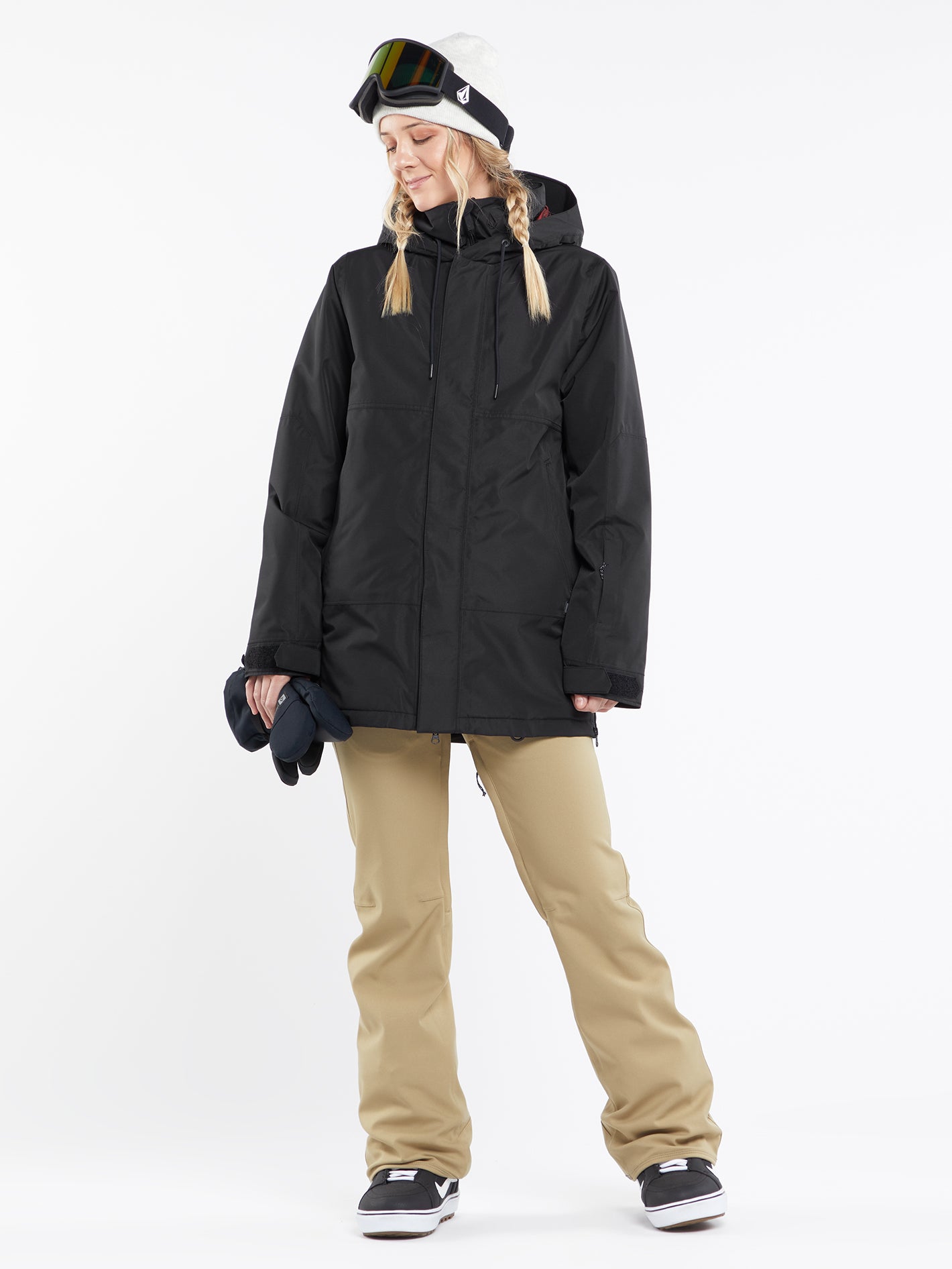 Womens Species Stretch Pants - Dark Khaki (2023) | Volcom