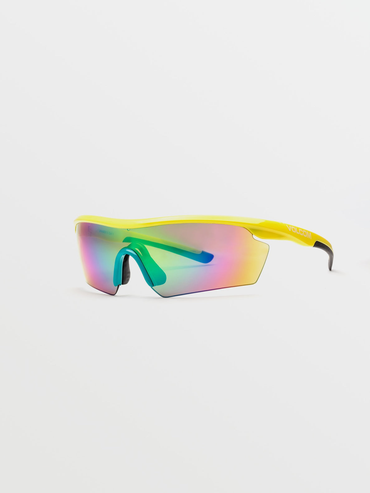 Download Sunglasses - Gloss Yellow / Aqua / Rainbow Mirror