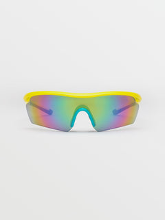 Download Sunglasses - Gloss Yellow / Aqua / Rainbow Mirror