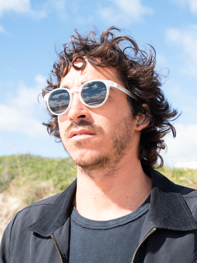 Subject Sunglasses - Matte Clear / Grey