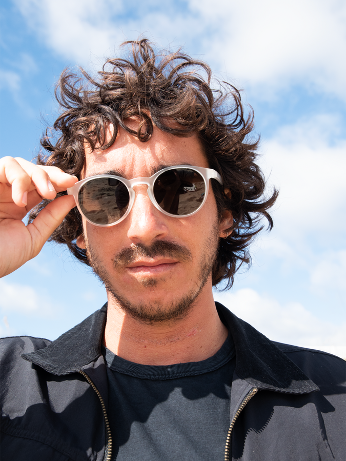 Subject Sunglasses - Matte Clear / Grey