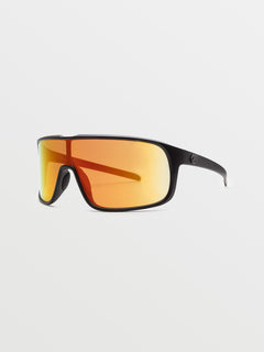Macho Sunglasses - Matte Black Grey / Red Mirror